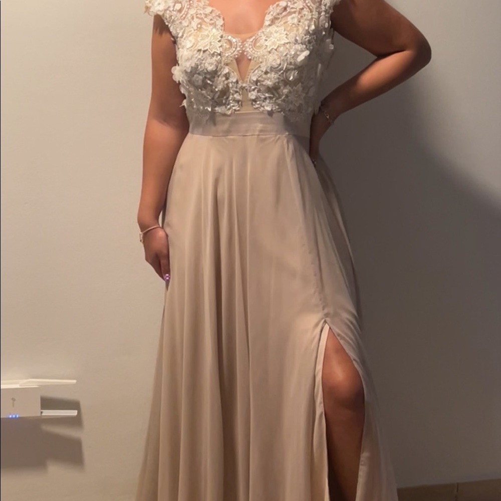 Nude Prom Dress